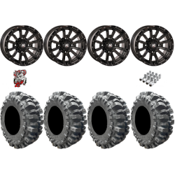 Interco Bogger 27x10-14 Tires on HL21 Gloss Black Wheels