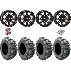 Interco Bogger 27x10-14 Tires on HL22 Gloss Black Wheels