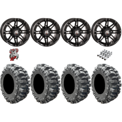 Interco Bogger 31x9.5-14 Tires on HL3 Gloss Black Wheels