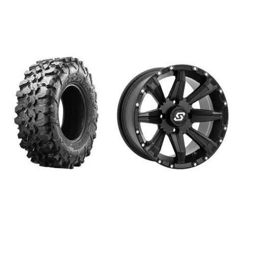 Maxxis Carnivore 32x10-14 Tires on Sedona Sparx Black Wheels