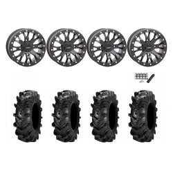 ITP Cryptid 28x10-14 Tires on SB-4 Matte Black Wheels