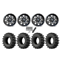 EFX MotoSlayer 30x9.5-16 Tires on MSA M26 Vibe Milled Wheels