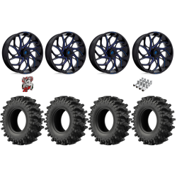 EFX MotoSlayer 40x10.5-24 Tires on Fuel Runner Candy Blue Wheels