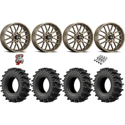 EFX MotoSlayer 32x9.5-18 Tires on ITP Hurricane Bronze Wheels