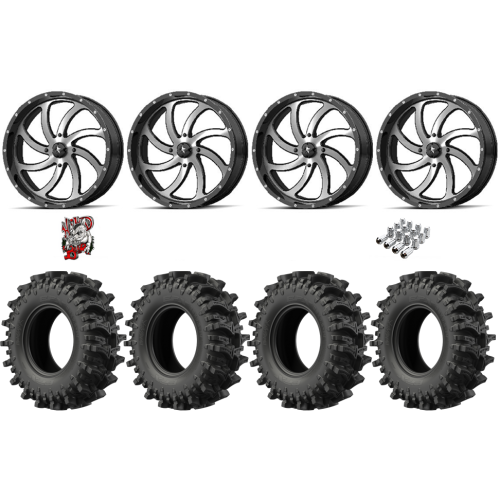 EFX MotoSlayer 33x9.5-20 Tires on MSA M36 Switch Machined Wheels