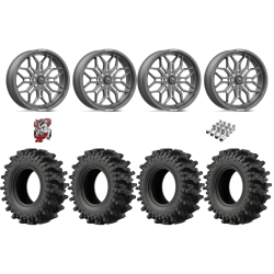 EFX MotoSlayer 37x10.5-24 Tires on MSA M47 Sniper Gunmetal Milled Wheels