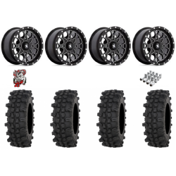 Frontline ACP 28x10-14 Tires on MSA M45 Portal Milled Wheels