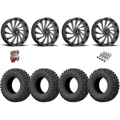 EFX Motoclaw 33x10-20 Tires on MSA M46 Blade Milled Wheels