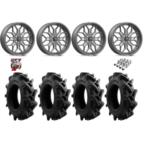 EFX Motohavok 37x8.5-24 Tires on MSA M47 Sniper Gunmetal Milled Wheels