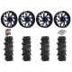 High Lifter Outlaw Max 35-10-20 Tires on Fuel Runner Candy Blue Wheels