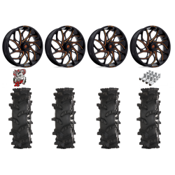 High Lifter Outlaw Max 44x10-24 Tires on Fuel Runner Candy Orange Wheels