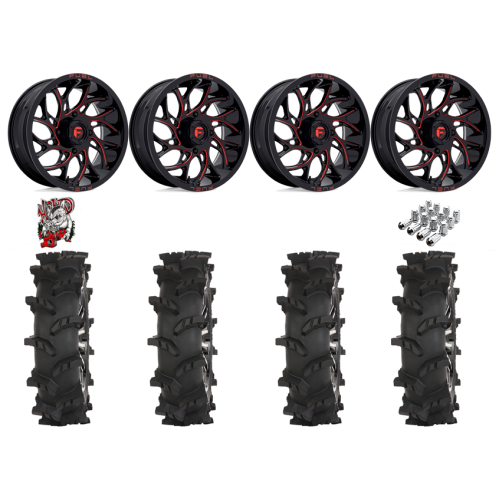 High Lifter Outlaw Max 40x10-24 Tires on Fuel Runner Candy Red Wheels