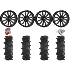 High Lifter Outlaw Max 44x10-24 Tires on HL21 Gloss Black Wheels