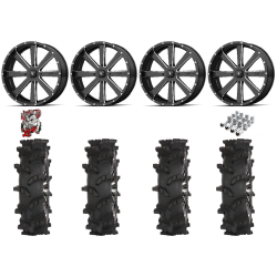 High Lifter Outlaw Max 44x10-24 Tires on MSA M34 Flash Milled Wheels