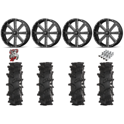 High Lifter Outlaw Max 40-10-24 Tires on MSA M34 Flash Milled Wheels