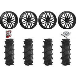High Lifter Outlaw Max 37-10-24 Tires on ST-3 Matte Black Wheels