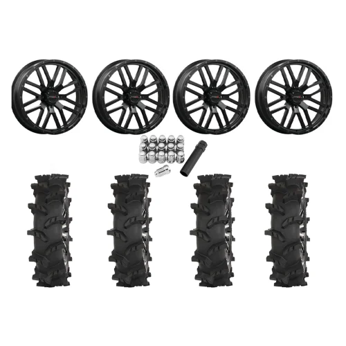 High Lifter Outlaw Max 35x10-22 Tires on ST-3 Matte Black Wheels