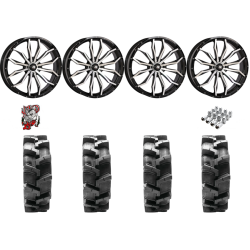 Quadboss QBT680 38-9.5-24 Tires on HL21 Machined Wheels