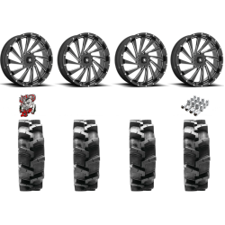 Quadboss QBT680 35x9.5-18 Tires on MSA M46 Blade Milled Wheels