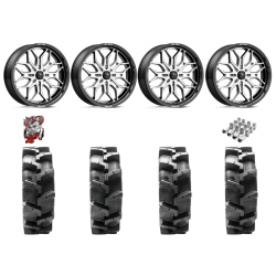 Quadboss QBT680 35x9.5-18 Tires on MSA M47 Sniper Machined Wheels