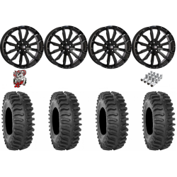 System 3 XT400 33x9.5-20 Tires on HL21 Gloss Black Wheels