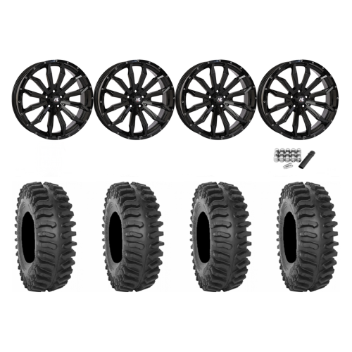 System 3 XT400 37x9.5-22 Tires on HL21 Gloss Black Wheels