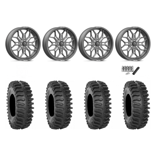 System 3 XT400 37x9.5-22 Tires on MSA M47 Sniper Gunmetal Milled Wheels