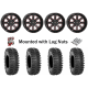 System 3 XT400 28x10-14 Tires on ST-4 Gloss Black with Red Tint Wheels