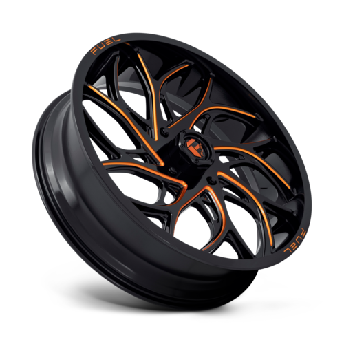 Fuel Off Road Runner Candy Orange 24x7 Wheels/Rims (Full Set)