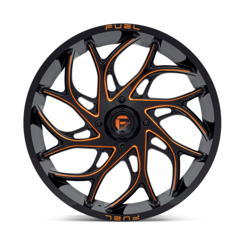 Fuel Off Road Runner Candy Orange 24x7 Wheels/Rims (Full Set)