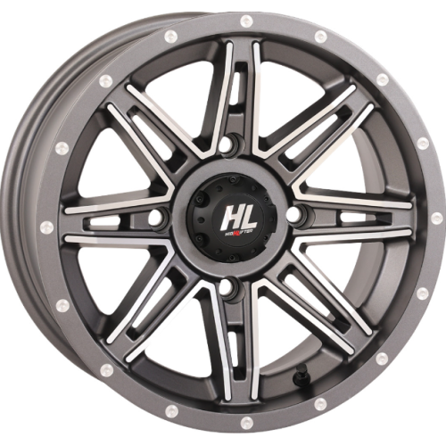 High Lifter HL22 Gun Metal Grey / Machined 14x7 Wheel/Rim