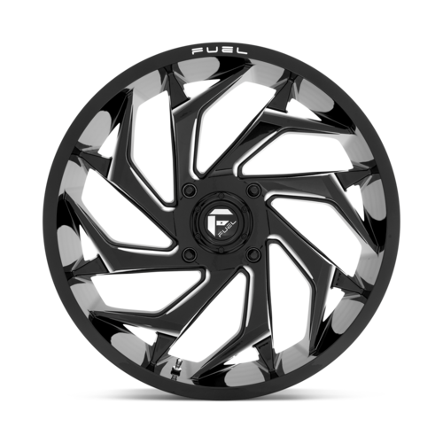 Fuel Off Road Reaction Gloss Black & Milled 22x7 Wheel/Rim