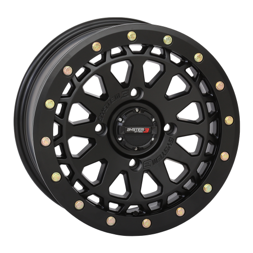 System 3 Offroad SB-6 Beadlock Black 15x7 Wheel/Rim