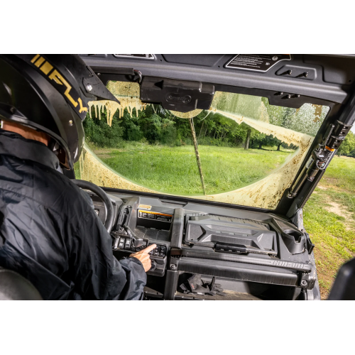 Can-Am Defender MaxDrive Power Flip Glass Windshield