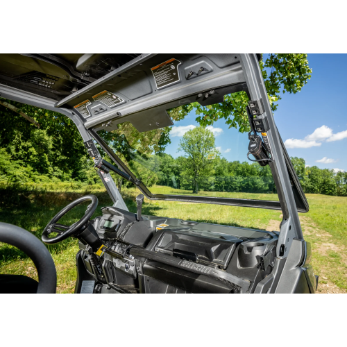 Can-Am Defender MaxDrive Power Flip Glass Windshield