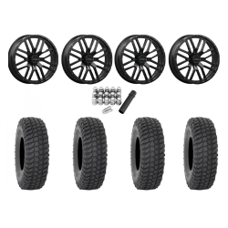 System 3 XCR350 36x10-18 Tires on ST-3 Matte Black Wheels