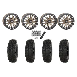 High Lifter XComp ATR 28x10-14 Tires on ST-3 Bronze Wheels