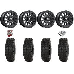 High Lifter XComp ATR 28x10-14 Tires on Fuel Vector Matte Black Wheels