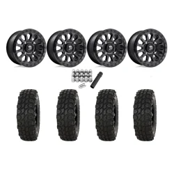High Lifter XComp ATR 28x10-14 Tires on Fuel Vector Matte Black Wheels