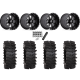 System 3 XT400W 30x12-15 Tires on Fuel Maverick Matte Black Milled (15x10) Wheels