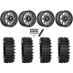 System 3 XT400W 30x12-15 Tires on Fuel Tech Matte Gunmetal (15x10) Beadlock Wheels