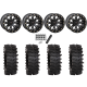 System 3 XT400W 30x12-15 Tires on SB-4 Matte Black (15x10) Beadlock Wheels