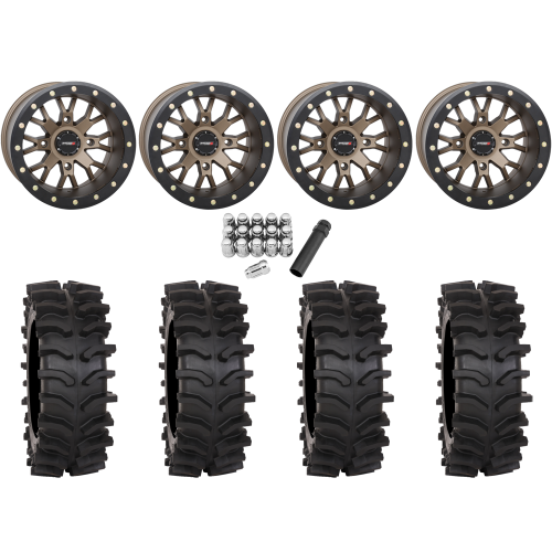 System 3 XT400W 32x12-15 Tires on SB-4 Bronze (15x10) Beadlock Wheels