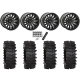 System 3 XT400W 30x12-15 Tires on SB-8 Matte Black (15x10) Beadlock Wheels