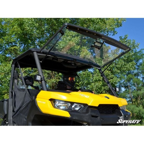 Can-Am Defender Scratch Resistant Flip Windshield