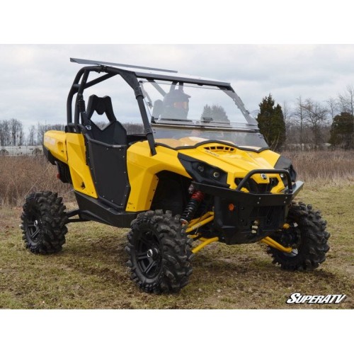 Can-Am Commander Scratch Resistant Flip Windshield