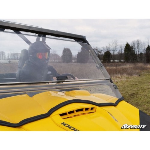 Can-Am Commander Scratch Resistant Flip Windshield