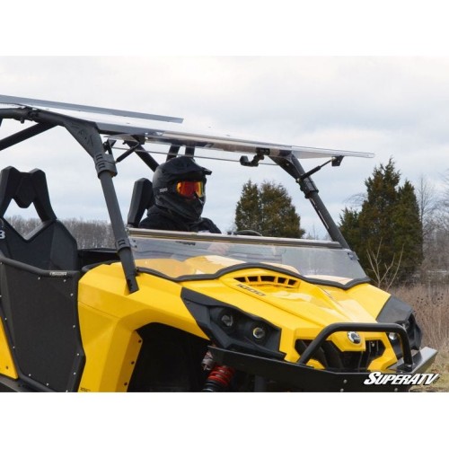 Can-Am Commander Scratch Resistant Flip Windshield