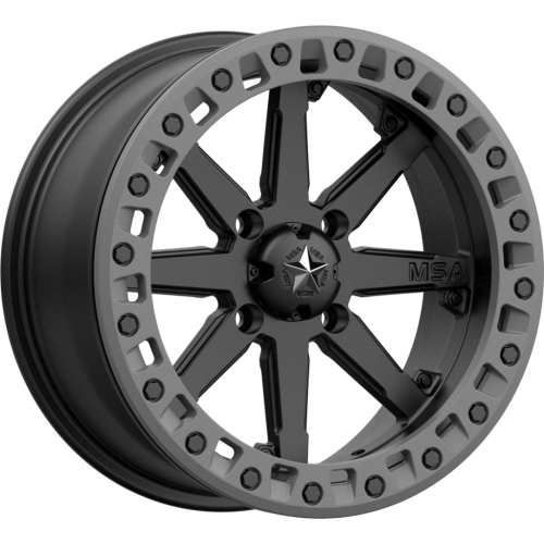 MSA M31 Lok2 Satin Black 16x7 Wheel/Rim