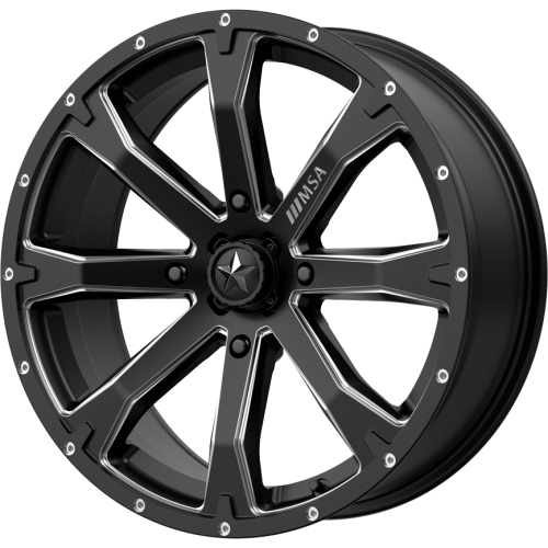 MSA M42 Bounty Satin Black 15x7 Wheel/Rim